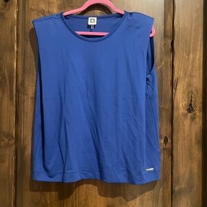 Anne Klein Royal Blue Muscle Tee